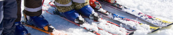 Skiing for beginners in Chamonix.