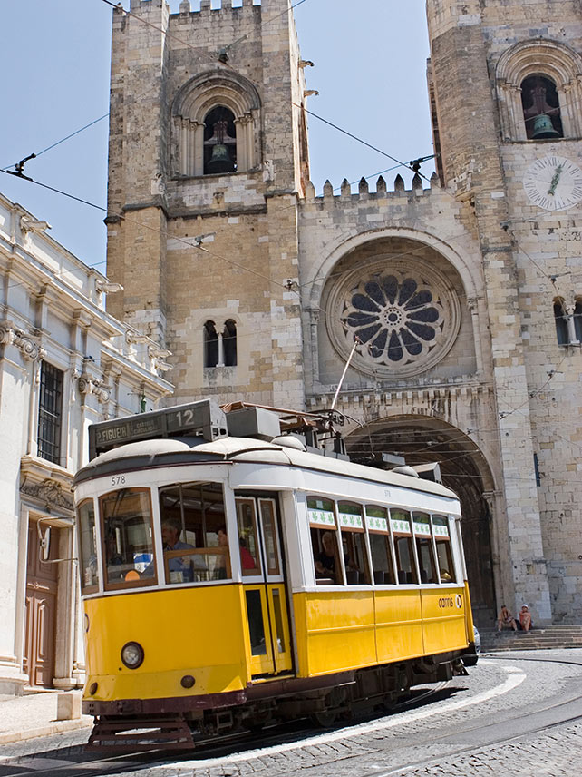 Lisbon’s iconic yellow trams are still in use today © Philip Lee Harvey / Getty Images