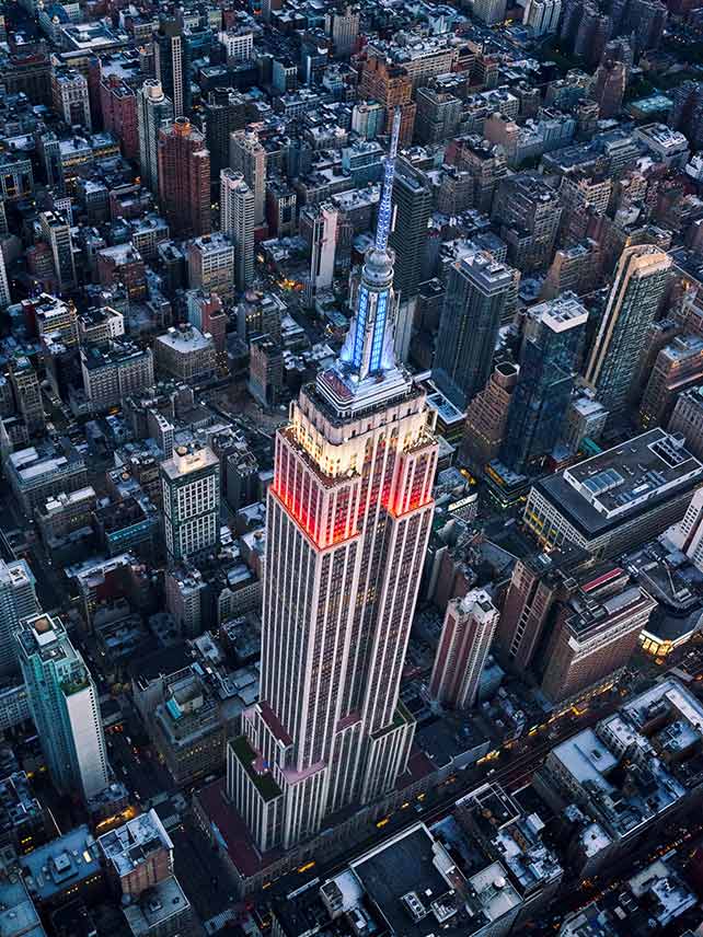 Outra vista da cidade nas alturas do Empire State Building, em Nova Iorque © Maico Presente/Getty Images