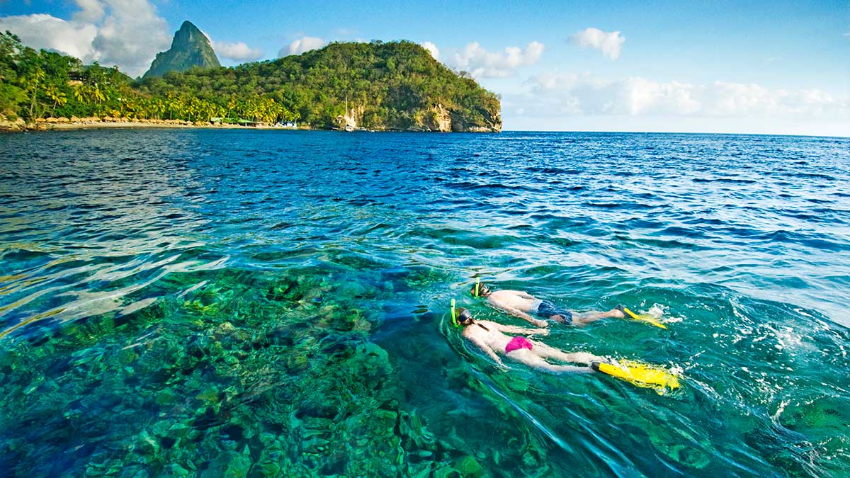 Snorkeling at the Anse Chastanet. © Anse Chastanet.