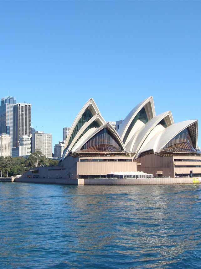 The famous Sydney opera house