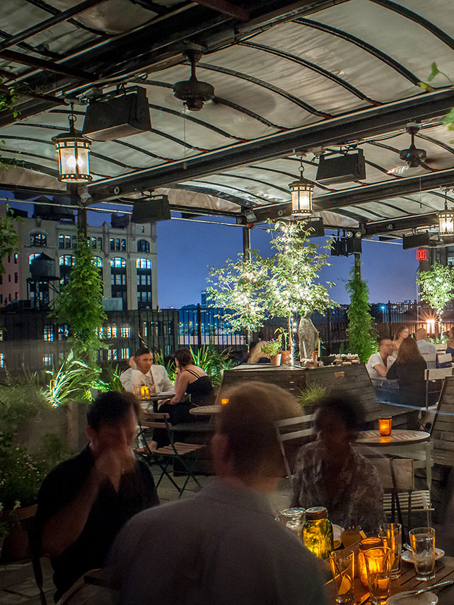 Impress your date at the secret rooftop garden at Gallow Green © The McKittrick Hotel