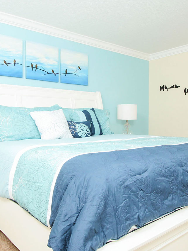 Typical bedroom at Paradise Palms Resort Platinum Homes. © Ocean Beds