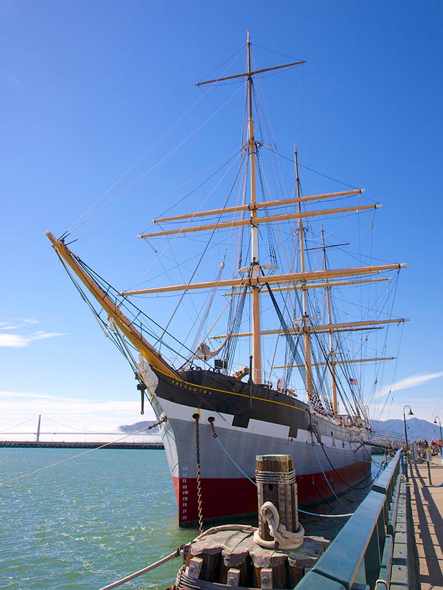 Take a voyage into the city’s maritime history with a tour of the Balclutha © Getty