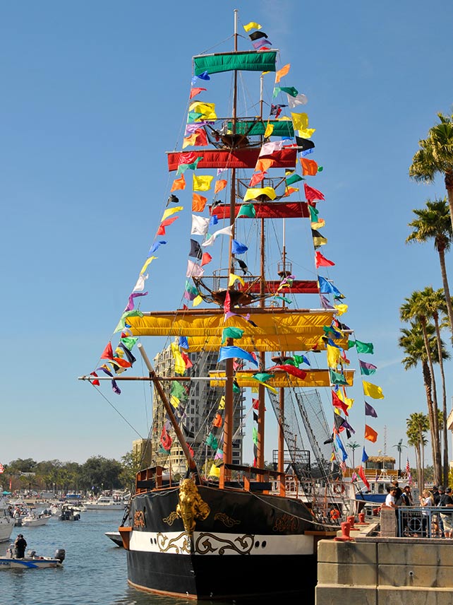 Gasparilla Pirate Festival. © Dennis MacDonald / Alamy Stock Photo.