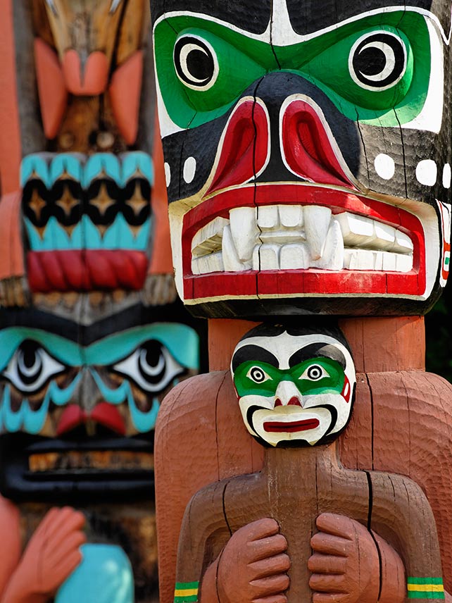Totem di Thunderbird House e Chief. Foto di: William Manning / Getty Images.