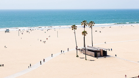 Spiaggia a Santa Monica, Los Angeles