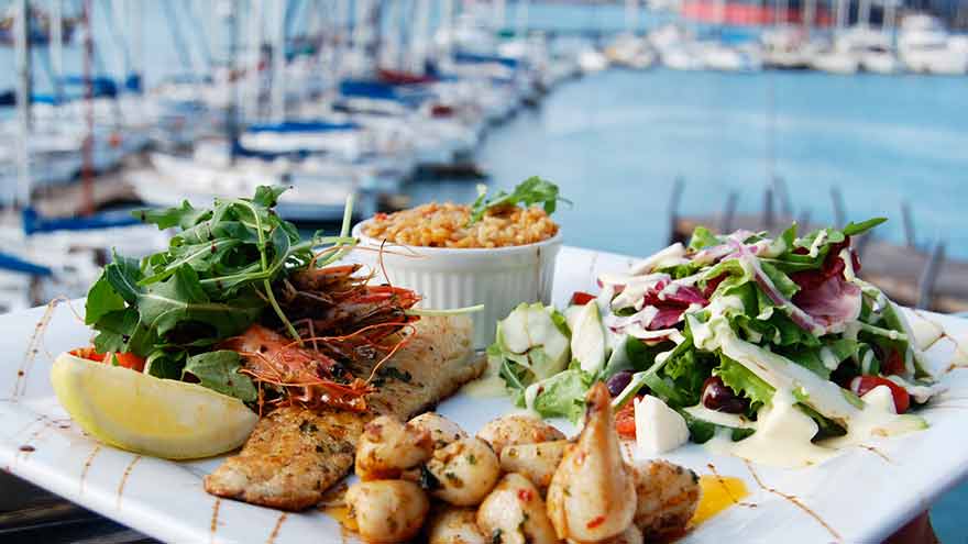 Lunch at The Chartroom in the harbour is, naturally, all about the fresh seafood