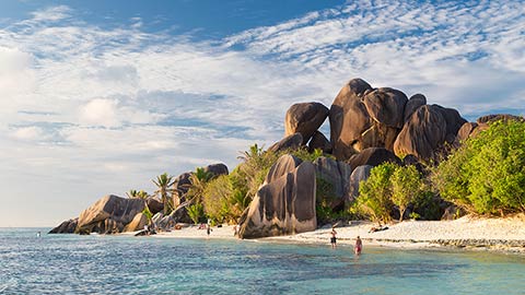 Romantic holidays in the Seychelles.