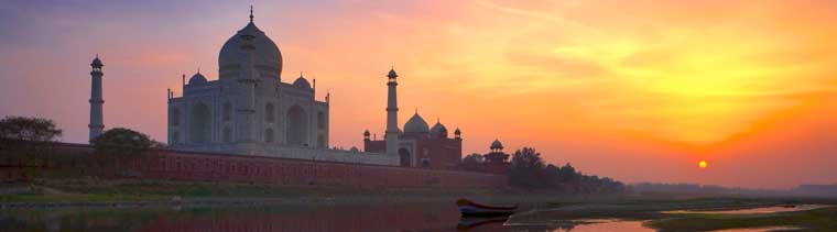 Tadsch Mahal in Indien.