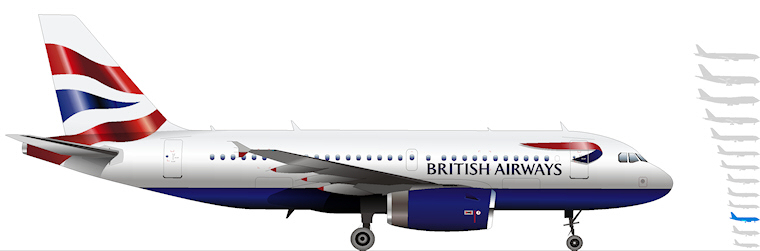 Airbus A319 100 Uber Ba British Airways