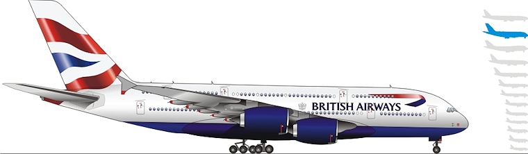 Airbus A380 800 Uber Ba British Airways