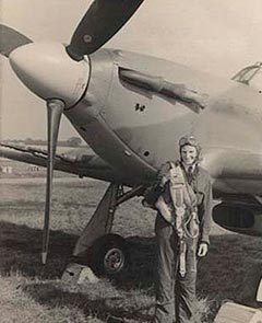 Air Transport Auxiliary aircraft and pilot.