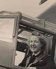 Air Transport Auxiliary pilot and aircraft.