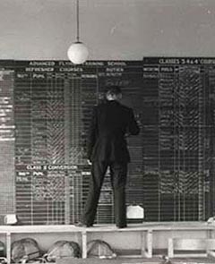 Air Transport Auxiliary control room.