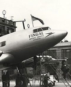 Imperial Airways De Havilland DH91 Albatross G-AFDL Fingal at Croydon.