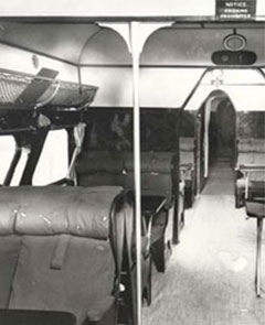 Imperial Airways Short L17 landplane passenger cabin.