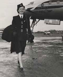 BOAC stewardess uniform 1946-early 1950s.