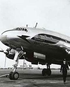 BOAC Lockheed Constellation G-AHEK Berwick II at Heathrow.