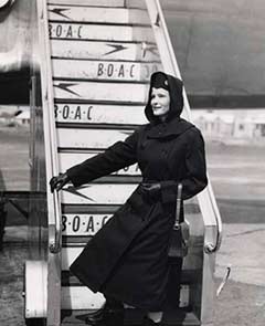 BOAC stewardess early 1950s.