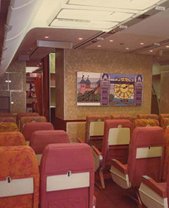BOAC Lockheed TriStar Economy cabin.
