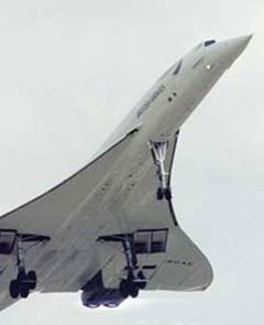 Concorde at take off.