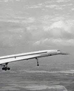 Concorde airborne.