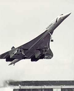 Concorde soon after take off.