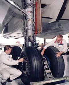 Engineers working on Concorde.