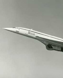 Concorde airborne.