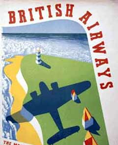 Fly to Paris with British Airways poster.