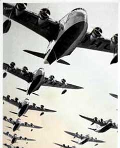 Imperial Airways poster: seaplane fleet.