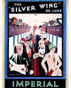 Imperial Airways Silver Wing Deluxe poster.
