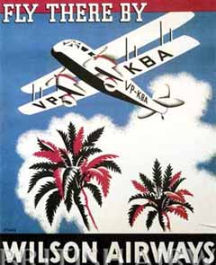 Fly with Wilson Airways poster