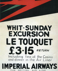 Imperial Airways Whit Sunday to Le Touquet.