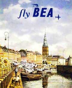 Fly BEA cophenhagen poster.