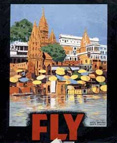 Fly indian national airways poster.