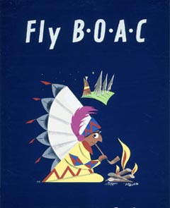 Fly to Canada with BOAC poster.