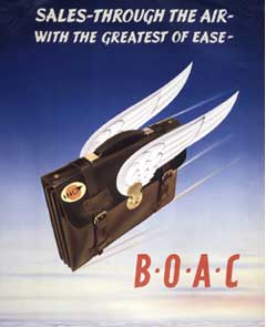 BOAC poster - Sales through the air.