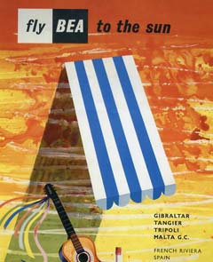 Fly BEA to the sun poster.