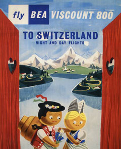 Fly Viscount 800 to Switzerland.