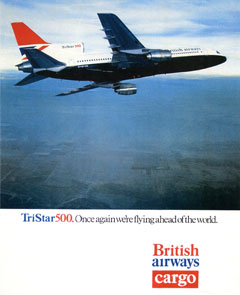 British Airways TriStar 500 cargo poster