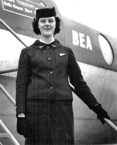 BEA Sylvia Ayton uniform 1960-B.