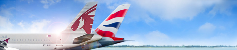 合作伙伴徽标：British Airways、芬兰航空公司与日本航空公司。