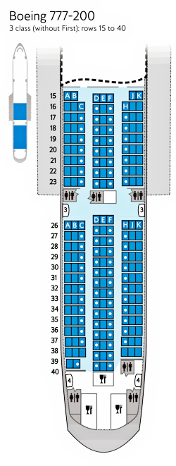 World Traveller seat maps | Information | British Airways