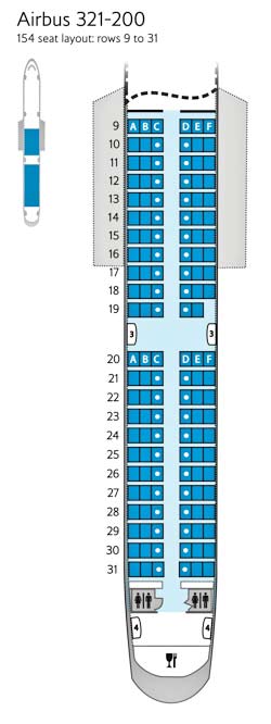 World Traveller seat maps | Information | British Airways