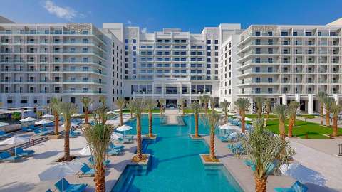 Unterkunft - Hilton Abu Dhabi Yas Island - Ansicht der Pool - Abu Dhabi