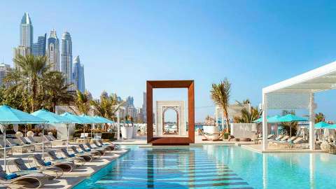 Unterkunft - One&Only Royal Mirage - Arabian Court - Ansicht der Pool - Dubai