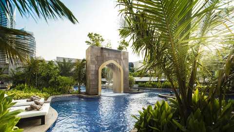 Pernottamento - Conrad Dubai - Vista della piscina - Dubai