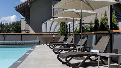 Accommodation - Crystal Lodge Whistler - Pool view